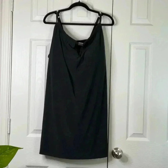 Aqua Green Women's High Neck Swim Dress One Piece Swimsuit UPF 50+ Size 24 - Picture 4 of 16